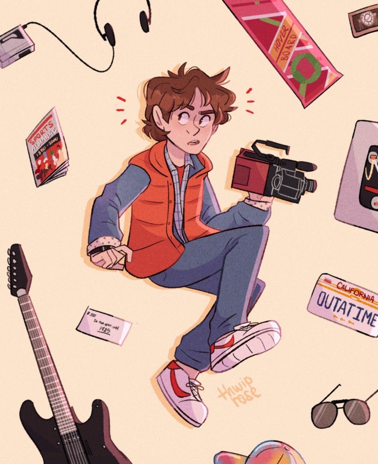 Марти Макфлай назад в будущее арт