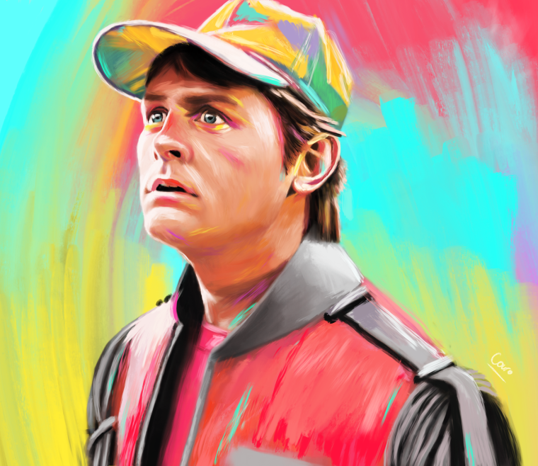 Марти Макфлай назад в будущее арт