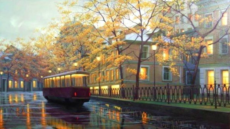 Художник боев Сергей городские пейзажи