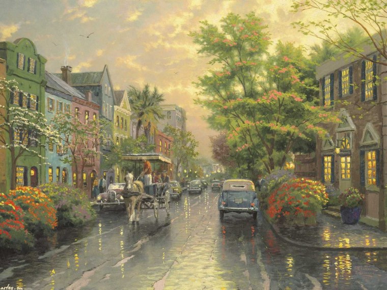 Городской пейзаж живопись Дмитрия Спироса