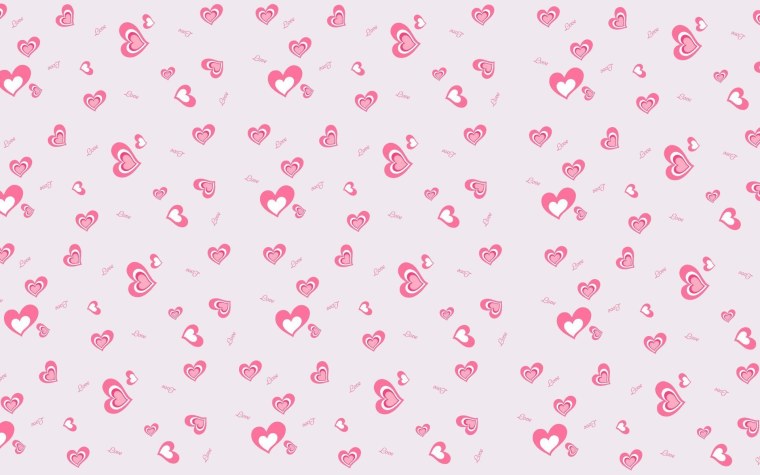 Розовый фон с сердечками