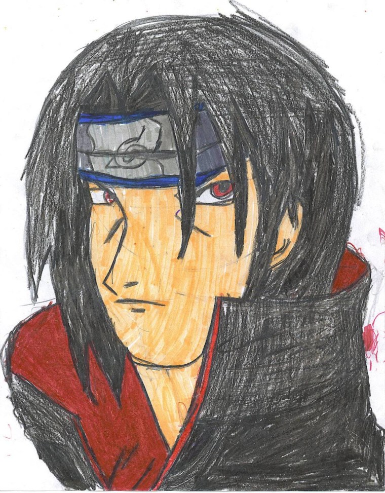 Рисунки Наруто и Саске