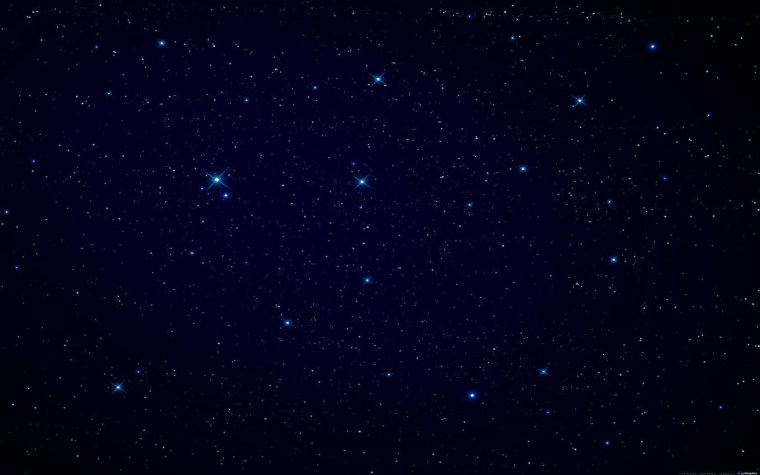 Ночное небо со звездами