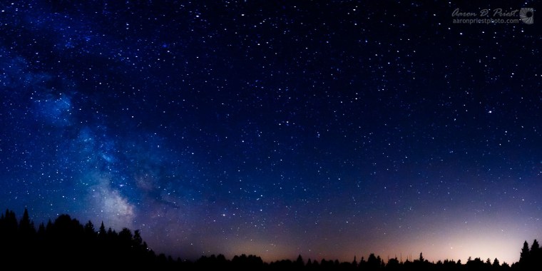 Панорама ночного неба