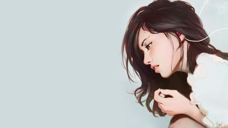 Девушка арт Минимализм