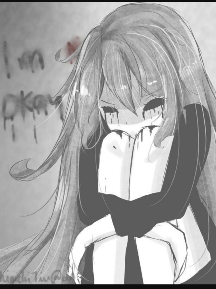 Грустная тян