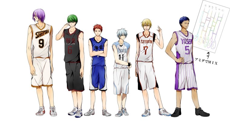 Раскраски аниме баскетбол Куроко