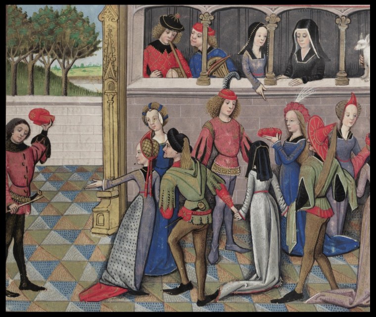 Королевский двор средневековья Трубадур