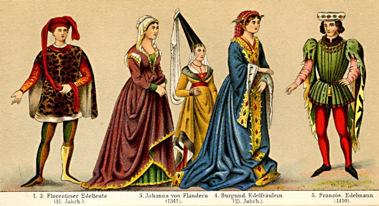 Одежда средневековья Западной Европы