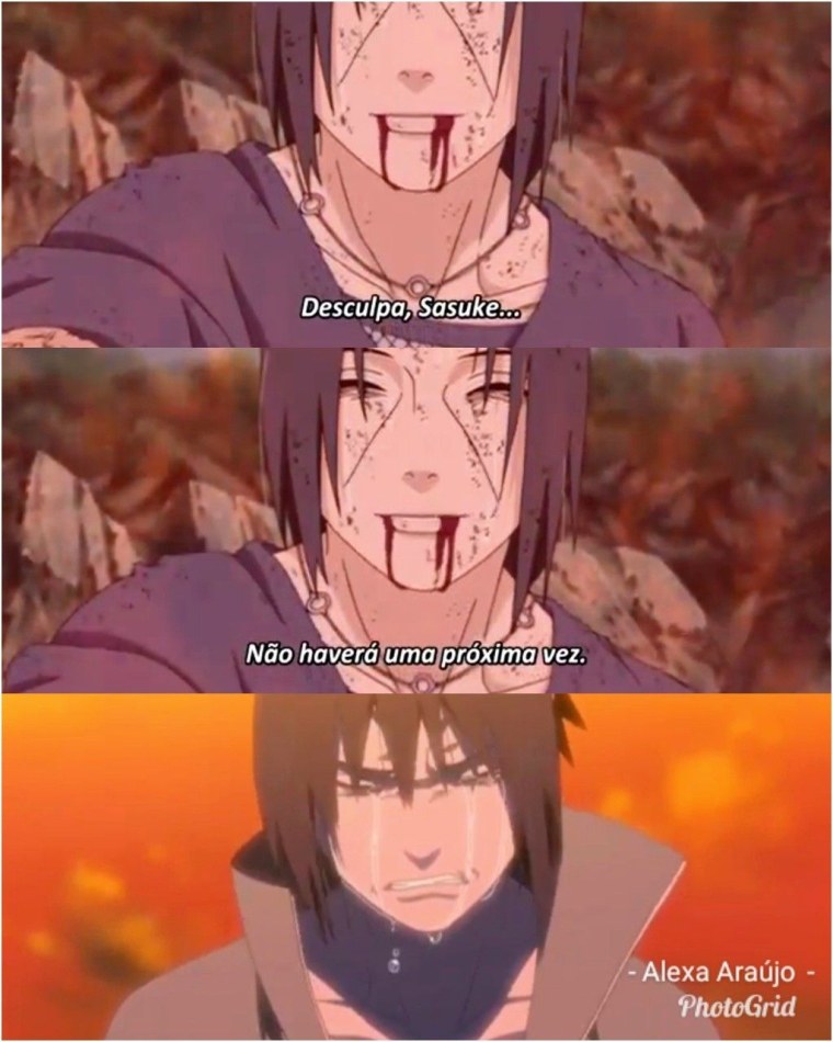 Смерть Итачи Саске плачет