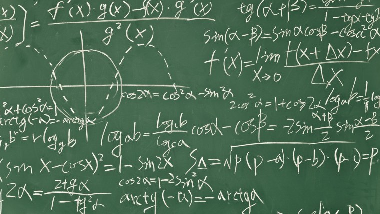 Физико математические формулы на доске