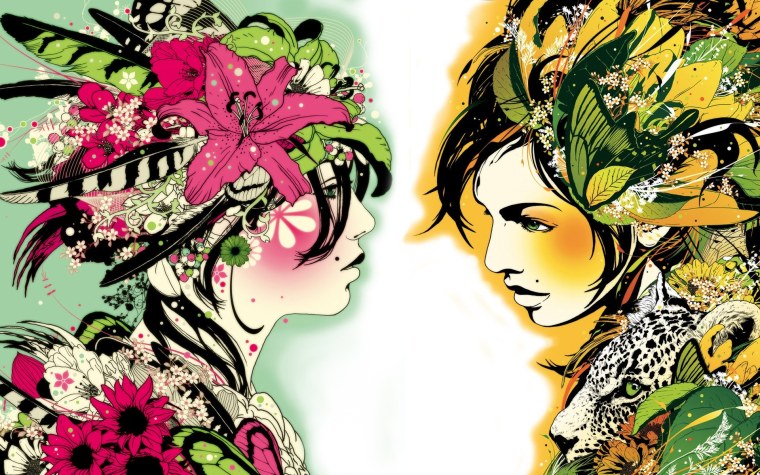 Стилизованные цветы