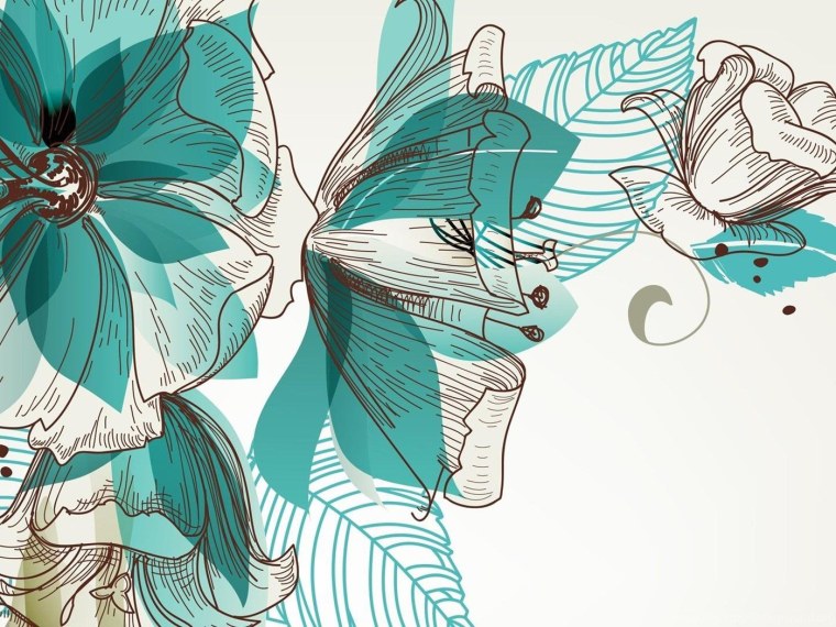 Картина в бирюзовых тонах