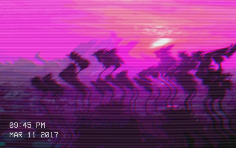 Чёрно фиолетовые обои Эстетика