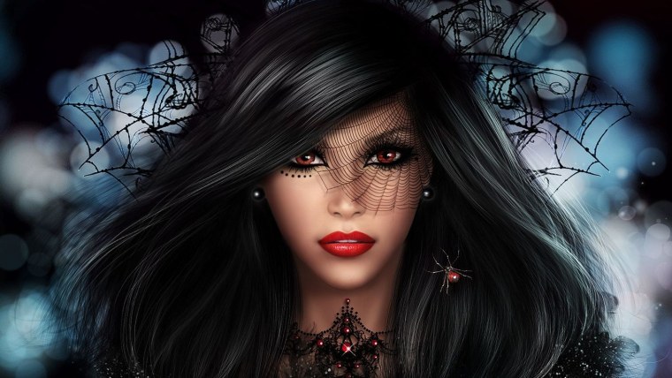 Черноволосая девушка