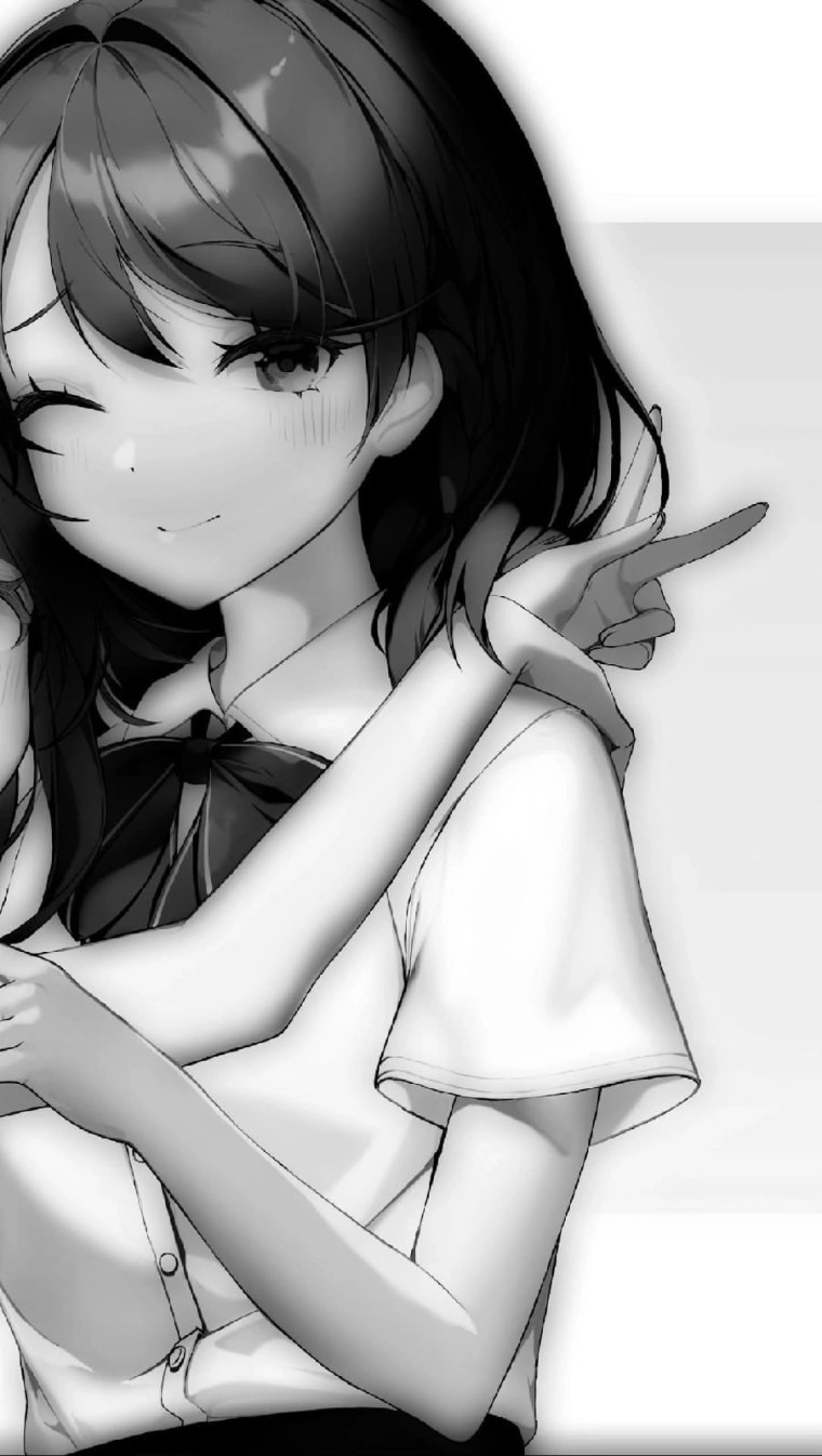 Аниме черно белое