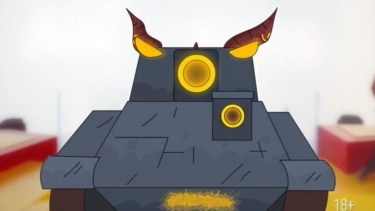 Танк Советский т34 мультяшный