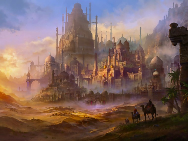 Восточный город фэнтези
