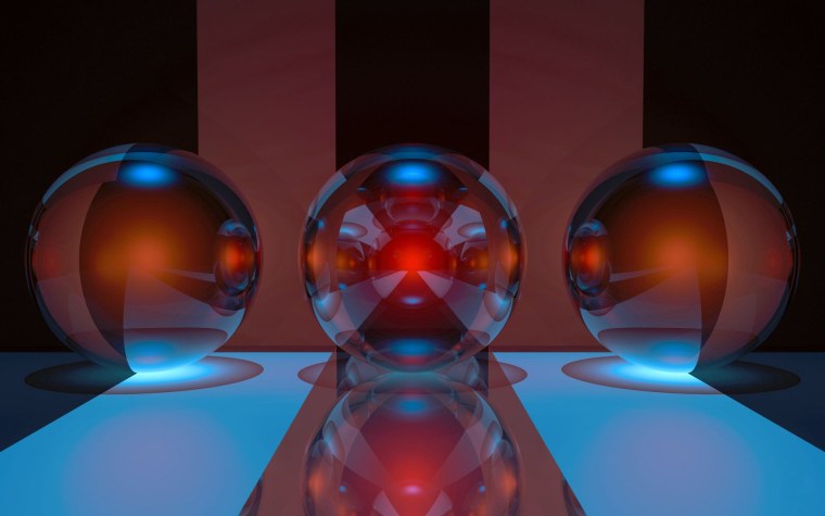 Стеклянный шар 3д