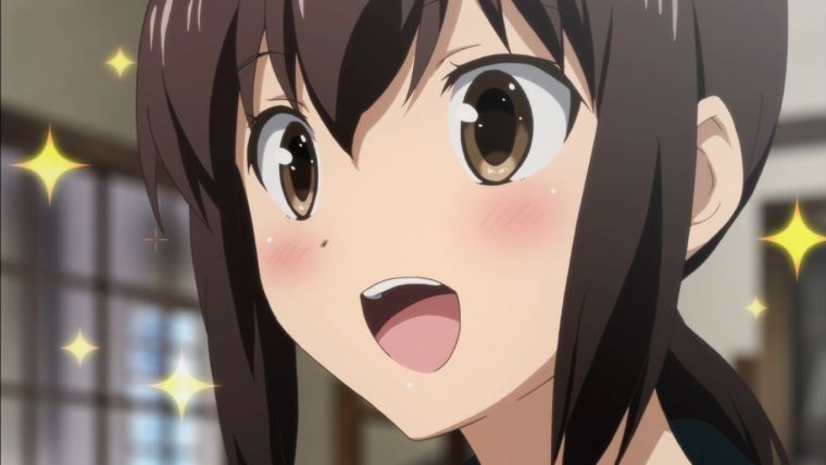 Радостное лицо аниме