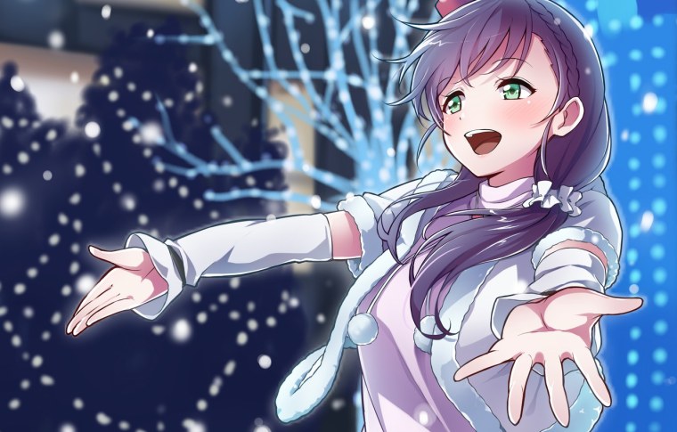 Аниме девушка радостная