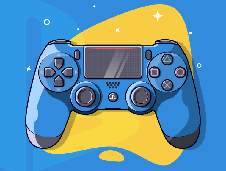 Геймпад ps4 Illustrator