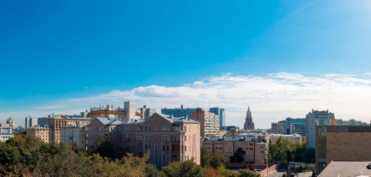 Вид из окна на город для 3д Макс