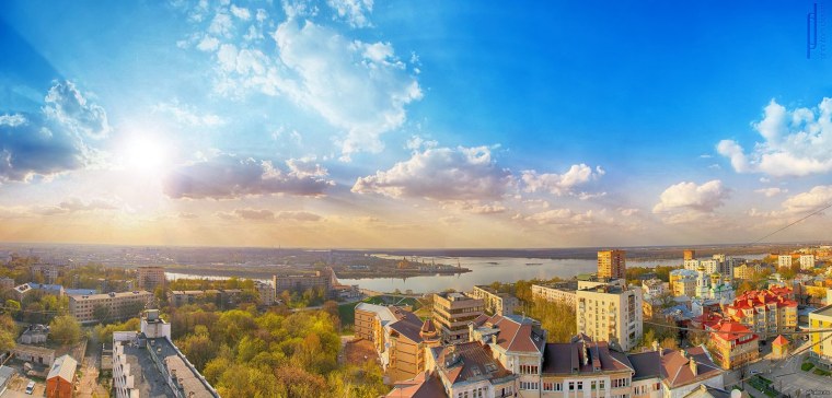 Небо Горизонт город