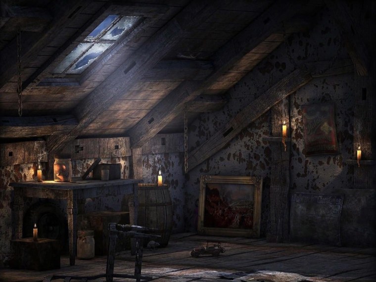 Замок Эльц чердак