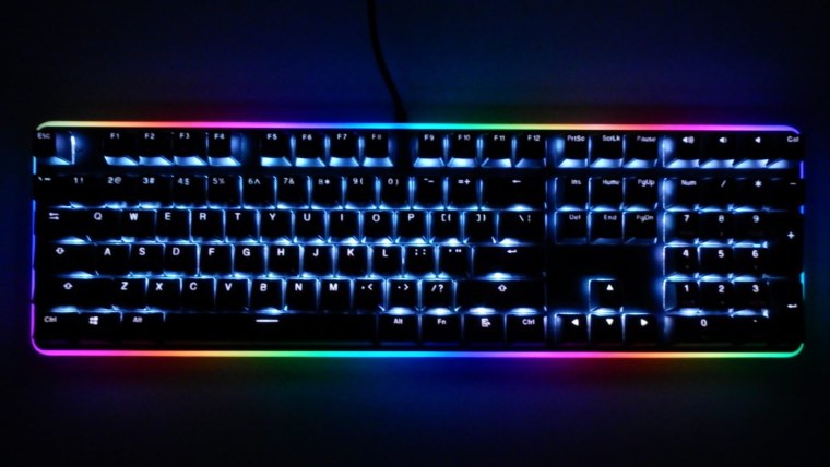 Клавиатура неон Blue