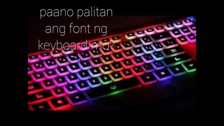 Неоновая клавиатура