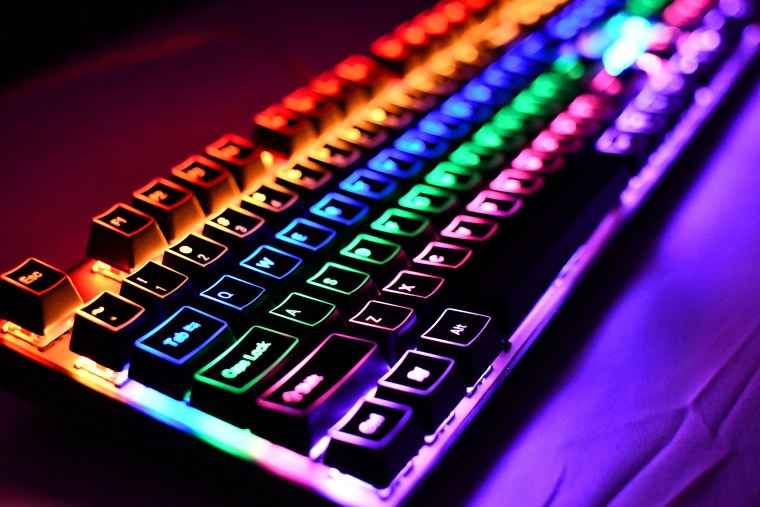 Разноцветные обои на клавиатуру