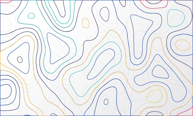 Topography Map Contour lines