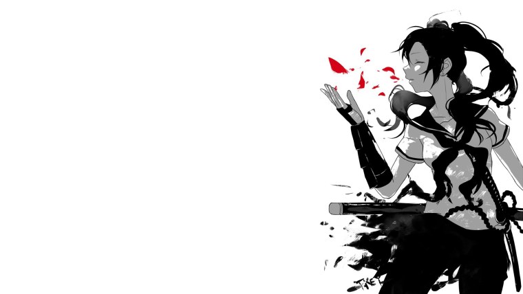 Черные обои аниме