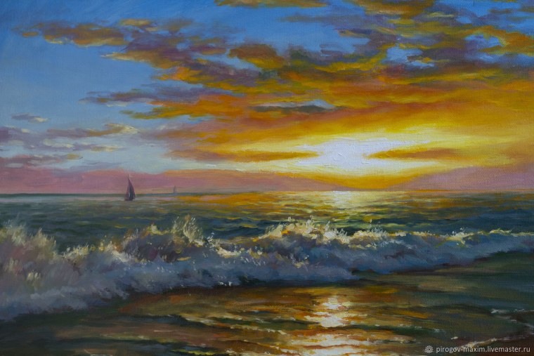 Пейзаж красками