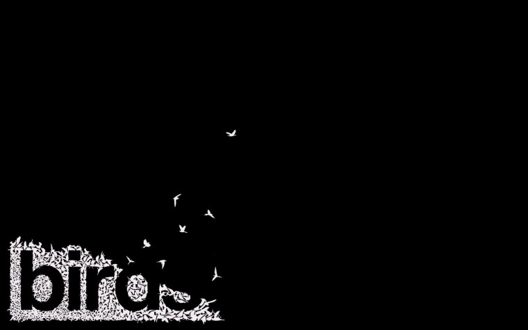 Надписи на черном фоне