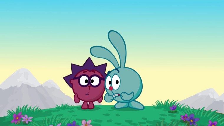 Смешарики Крош и Ежик