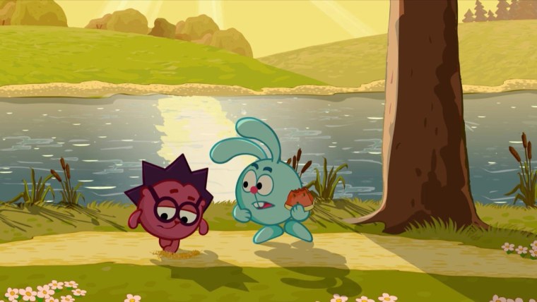 Смешарики Крош и Ежик