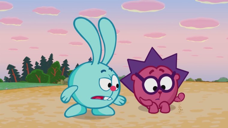 Смешарики Крош и Ежик