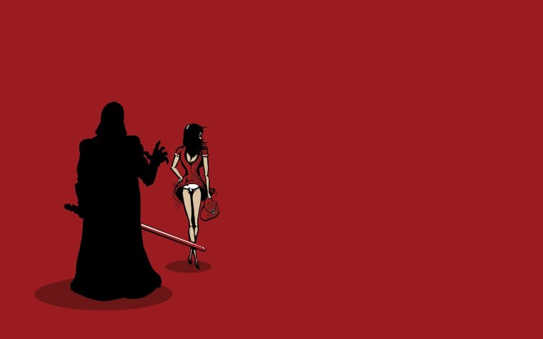 Красный арт Минимализм