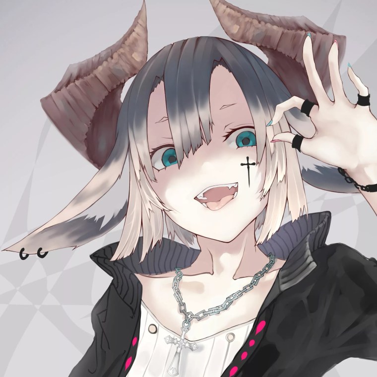 Аниме тянки с острыми зубами