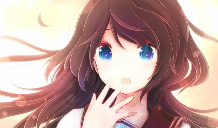 Аниме девушка с белыми волосами