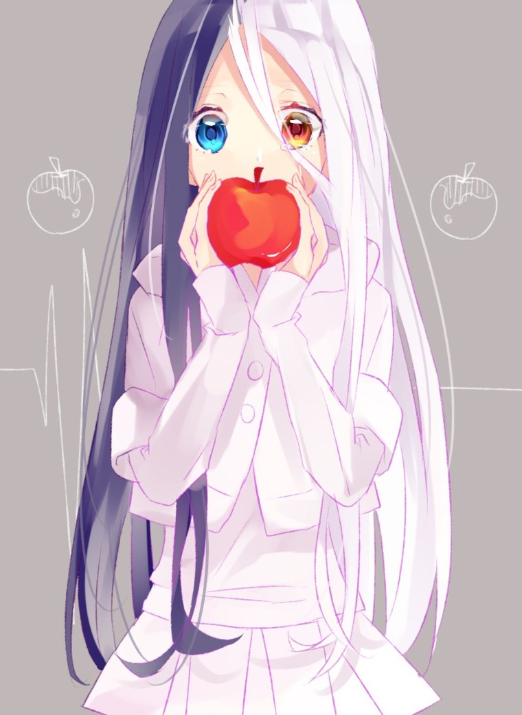 Аниме девушки с разными волосами