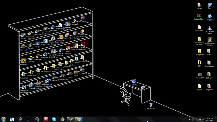 Рабочий стол с приложениями