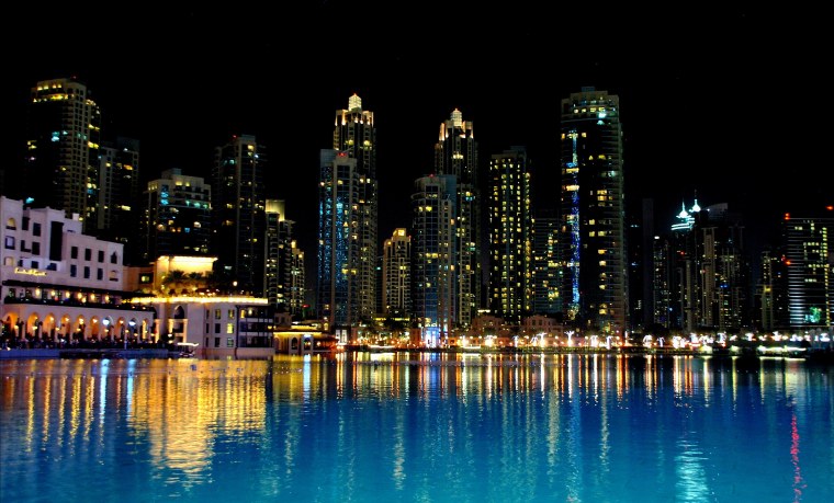 Ночной Дубай