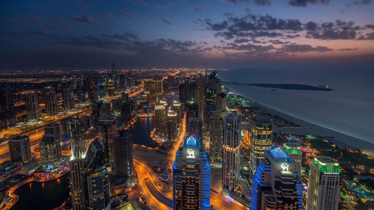 Ночной Dubai 4k