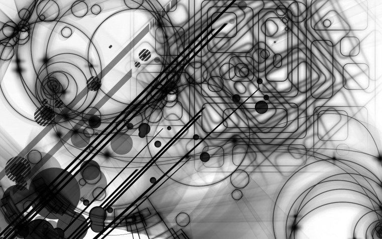 Абстракция в черно-белом цвете