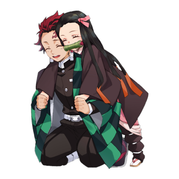 Nezuko Kamado and Tanjirou