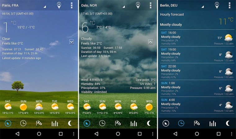 Живые обои погода