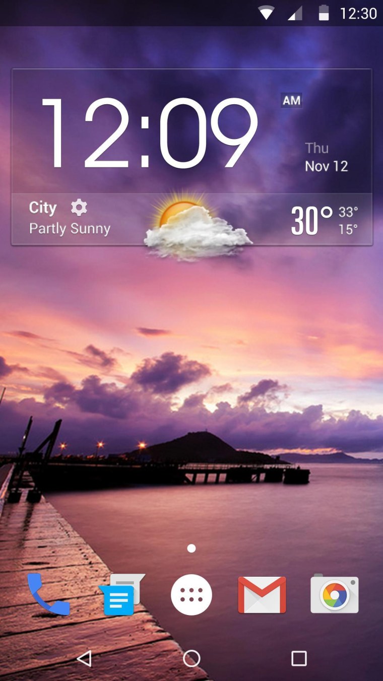 Погодный Виджет с часами на рабочий стол